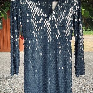 French Connection Nocturne Blue cocktail dress